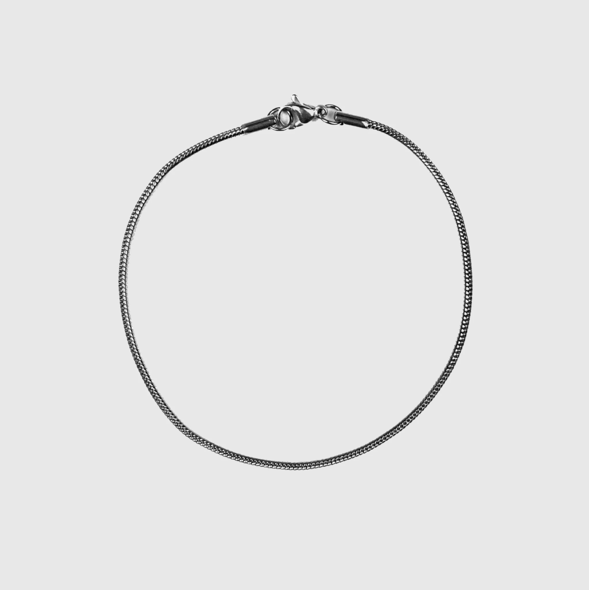 2mm Snake Bracelet - Silver - Image 2
