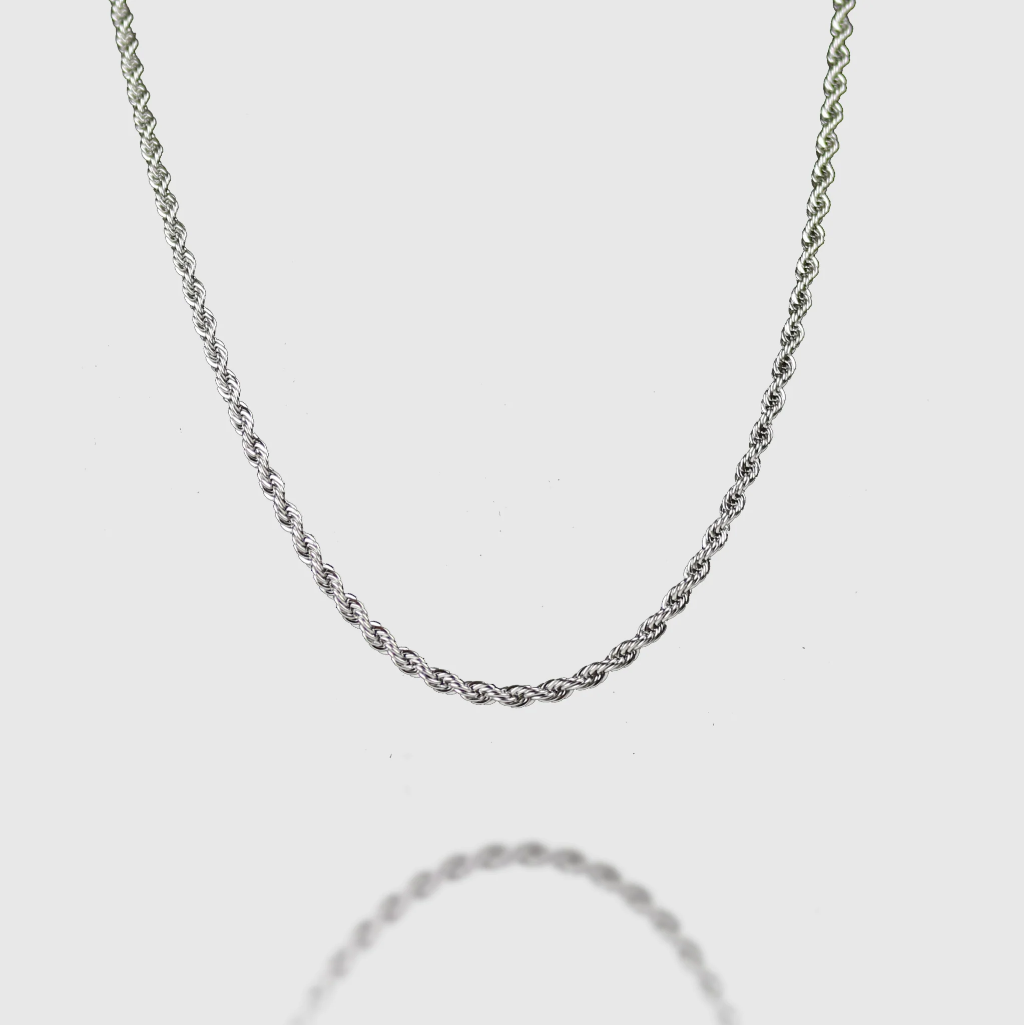 3mm Rope Chain- Silver - Image 2