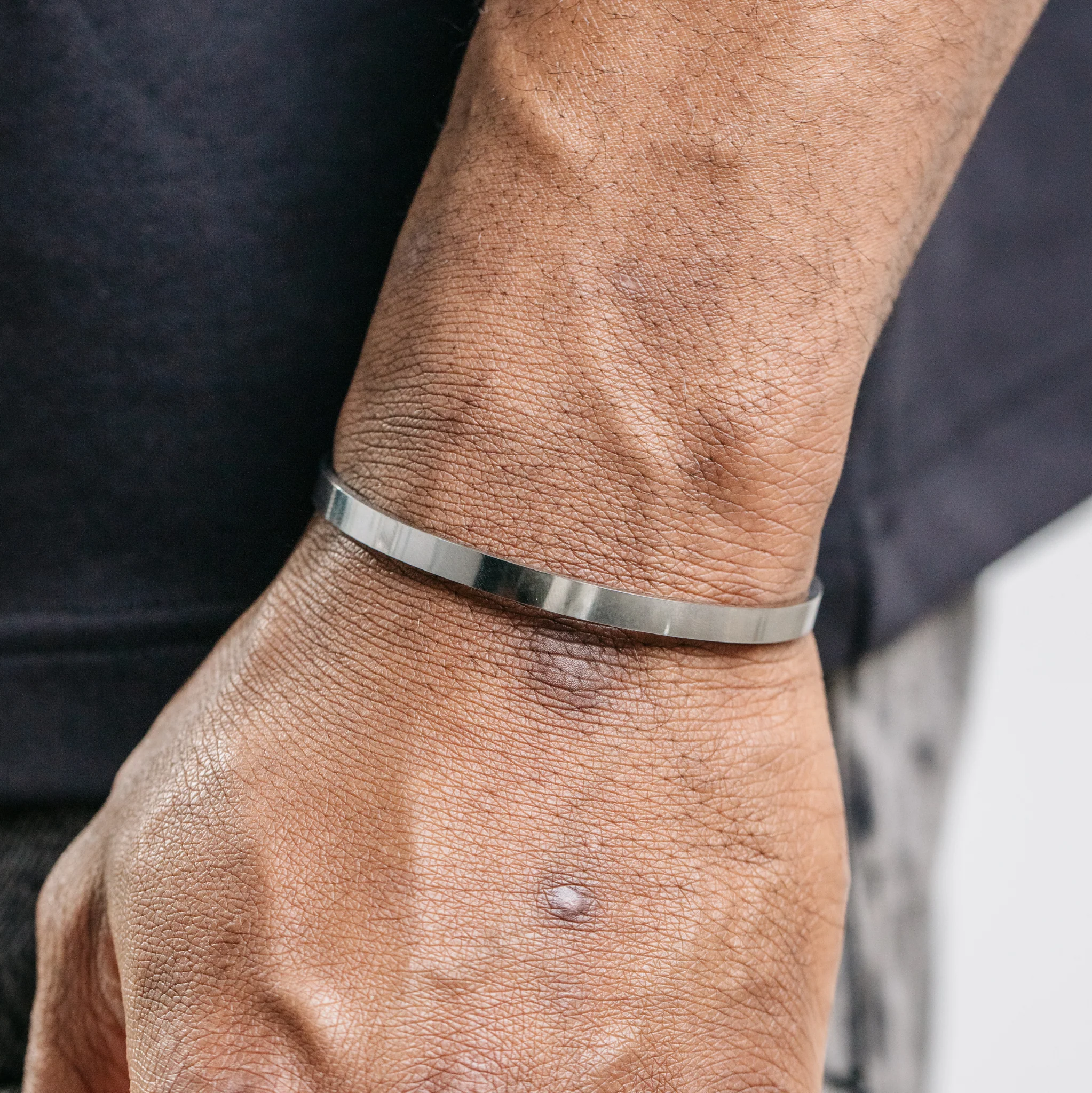 5mm Classic Cuff - Silver - Image 3