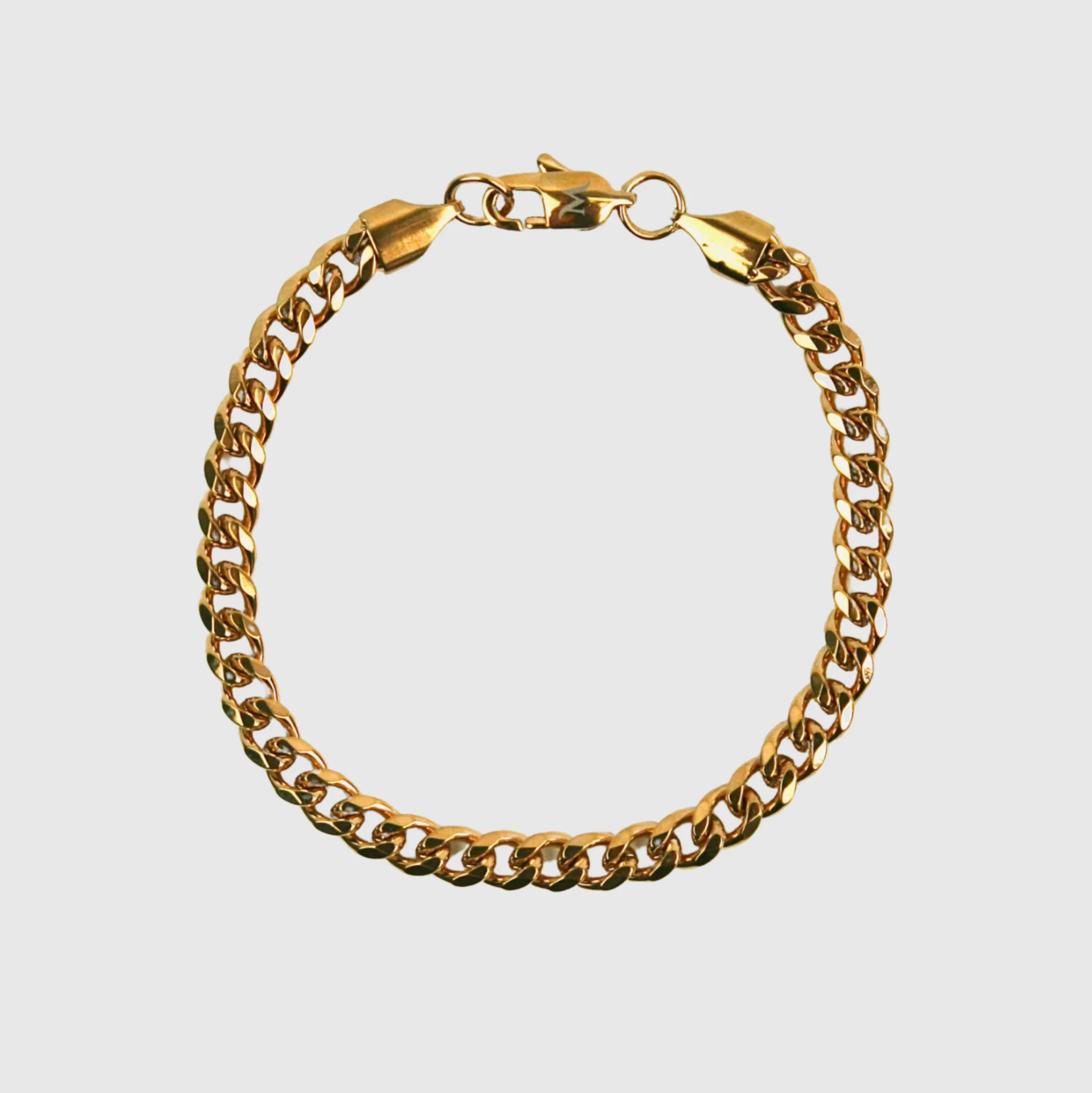 5mm Miami Cuban Bracelet - Gold - Image 2