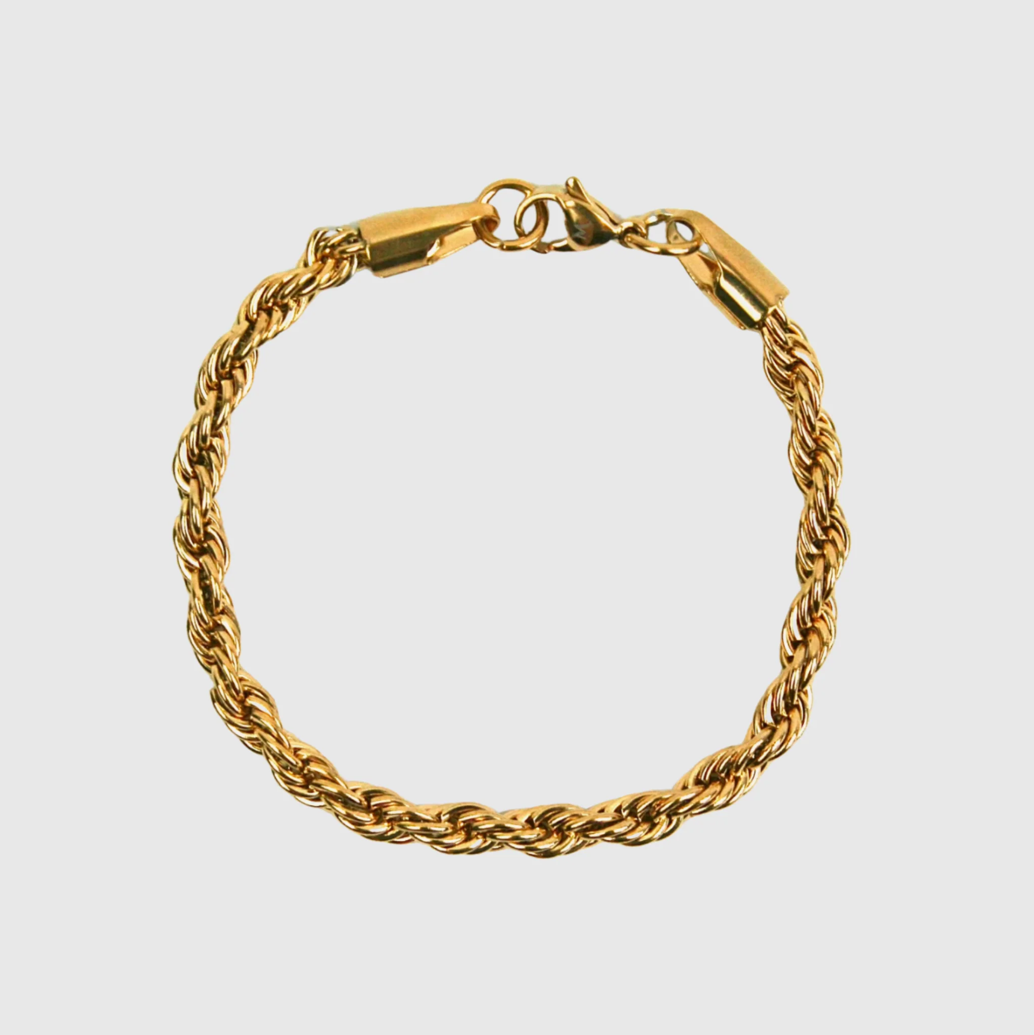 5mm Rope Bracelet - Gold - Image 2