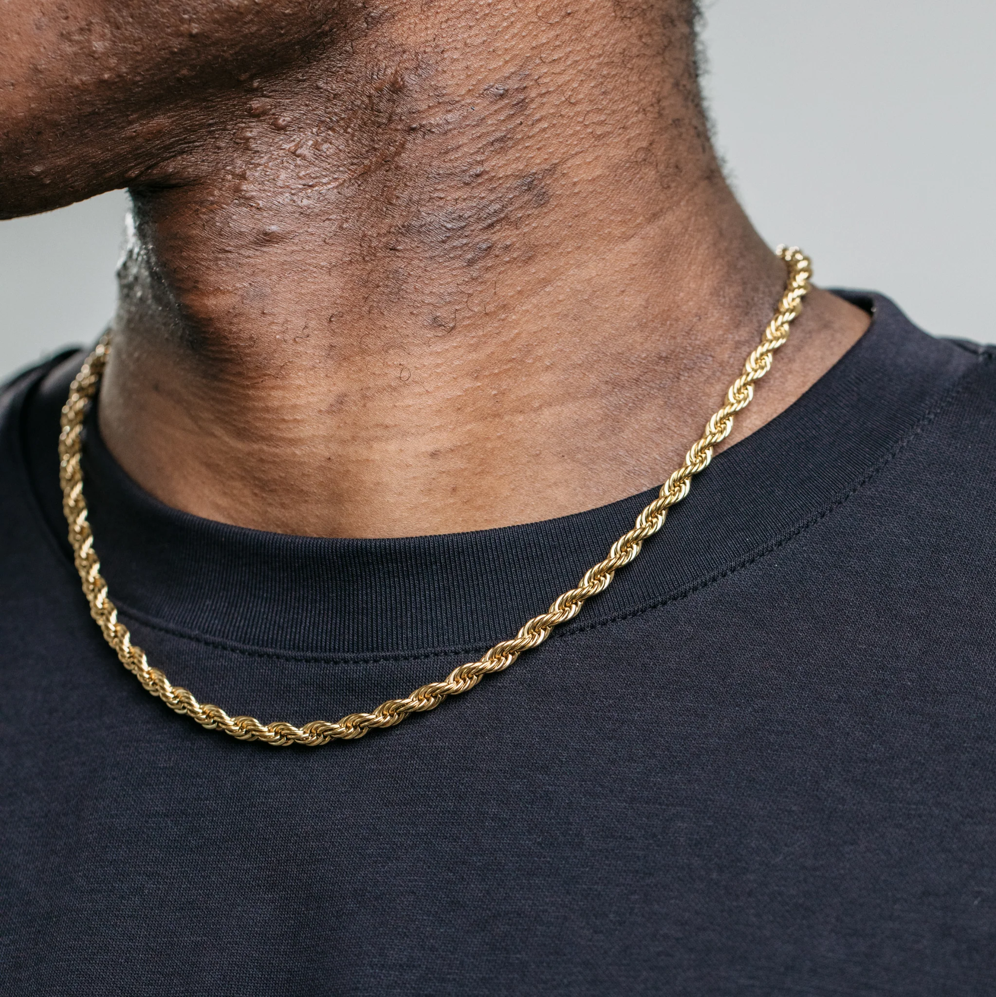 5mm Rope Chain - Gold - Image 3