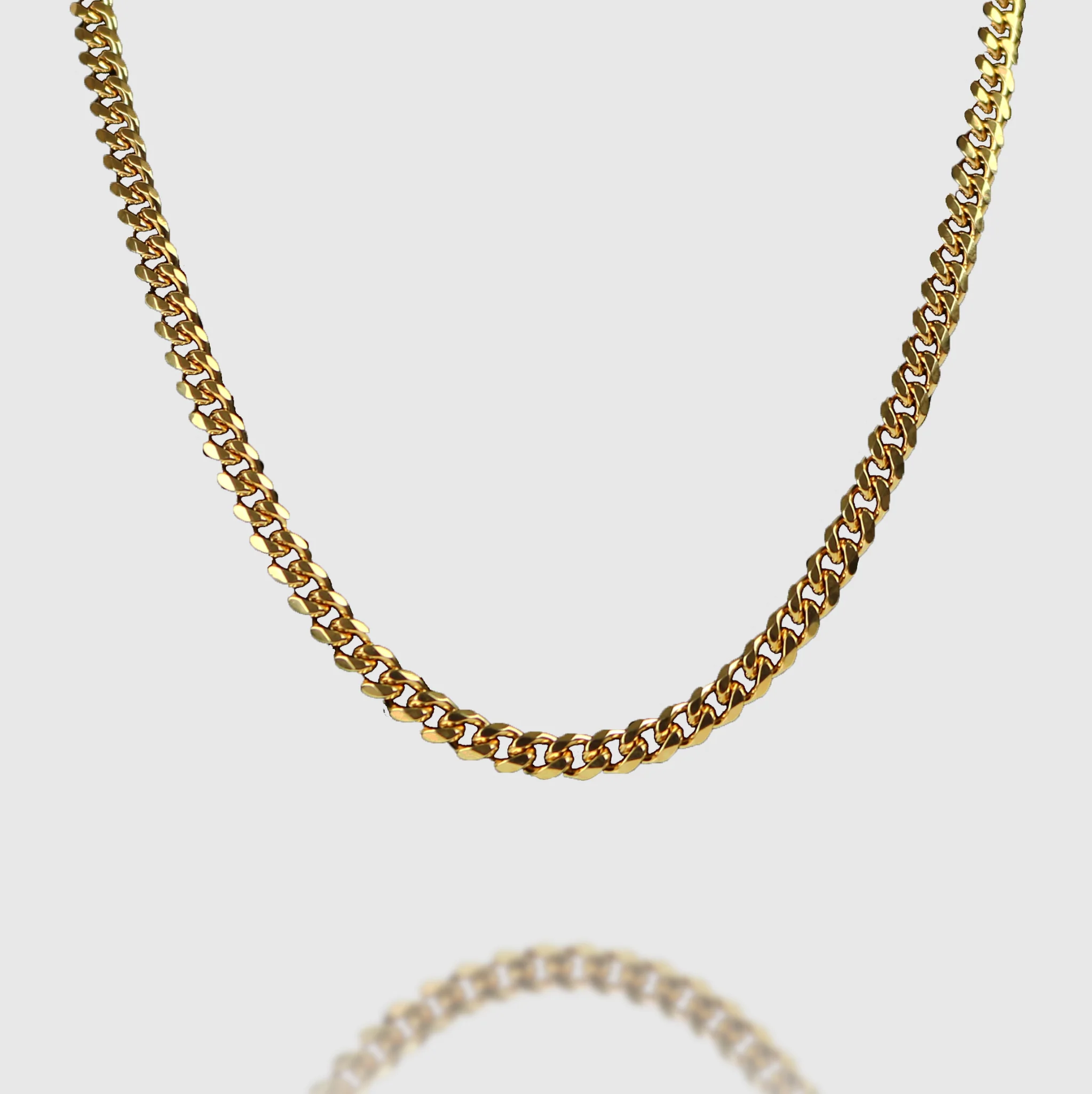 8mm Miami Cuban Chain - Gold - Image 2