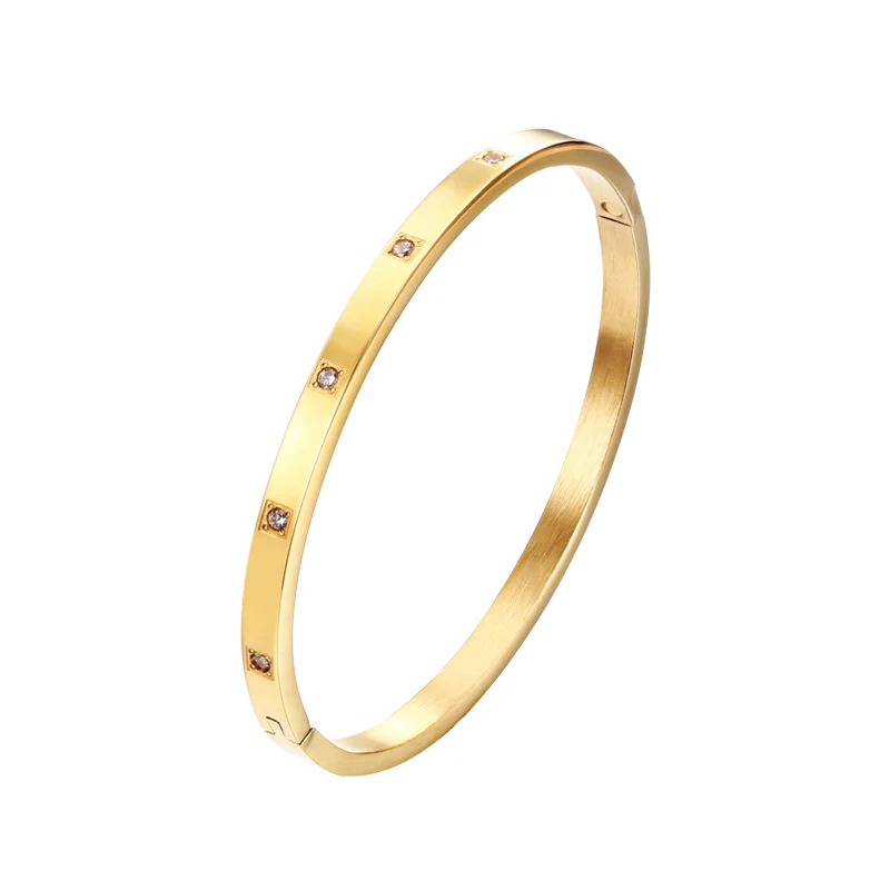 BOX STONE BRACELET - GOLD - Image 2
