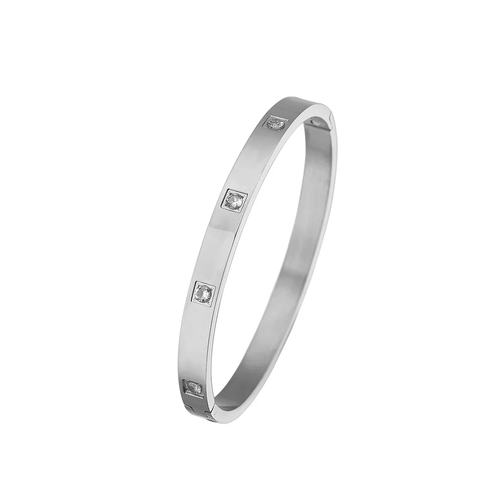 BOX STONE BRACELET - SILVER - Image 2