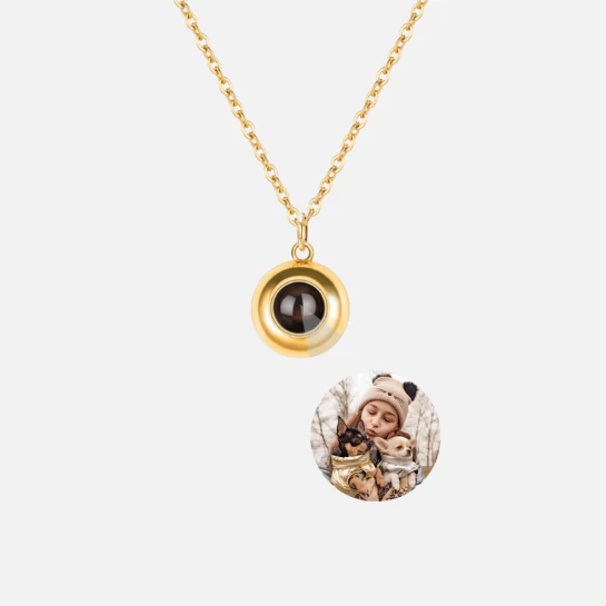 Custom circle Necklace - Image 2