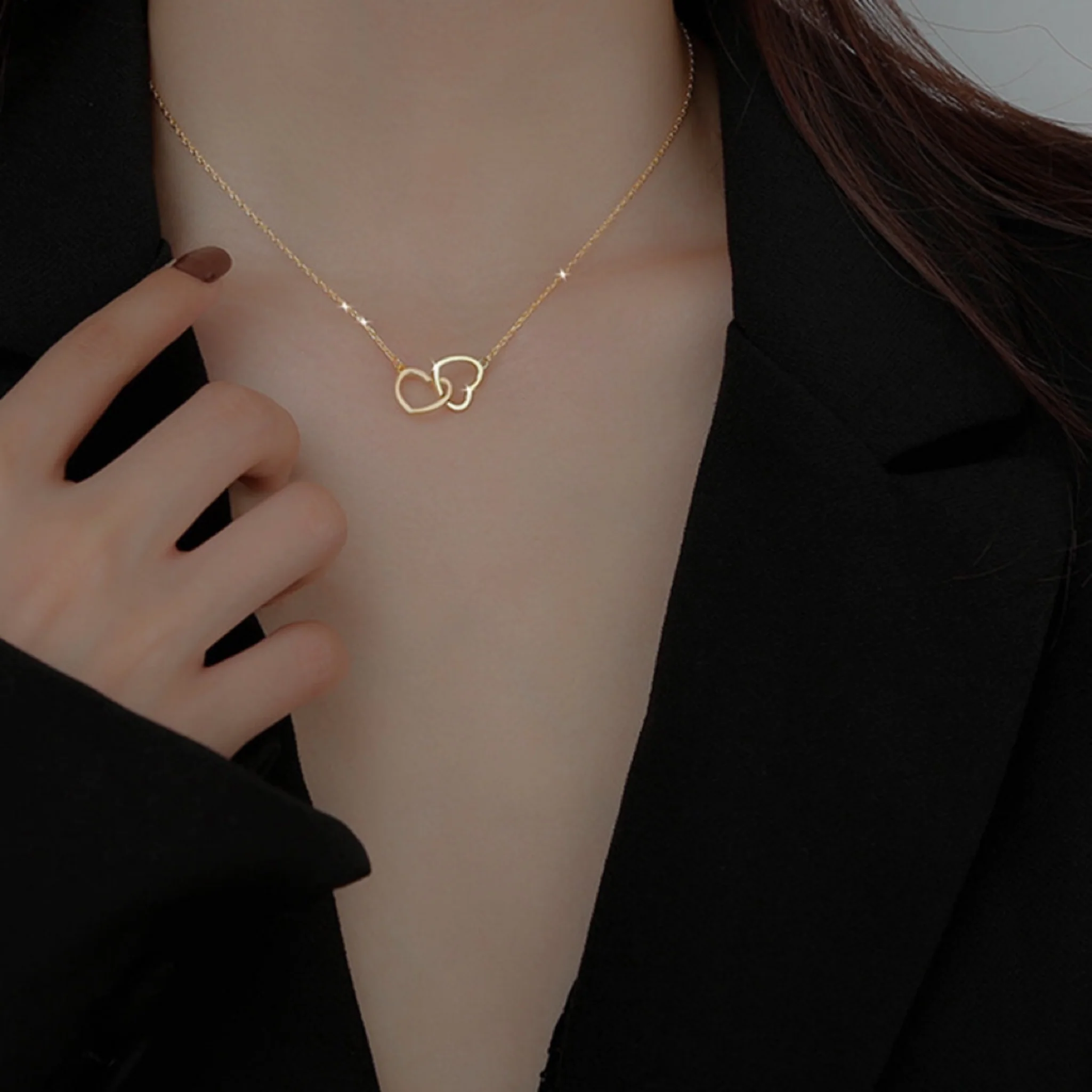 HEART NECKLACE - GOLD - Image 7