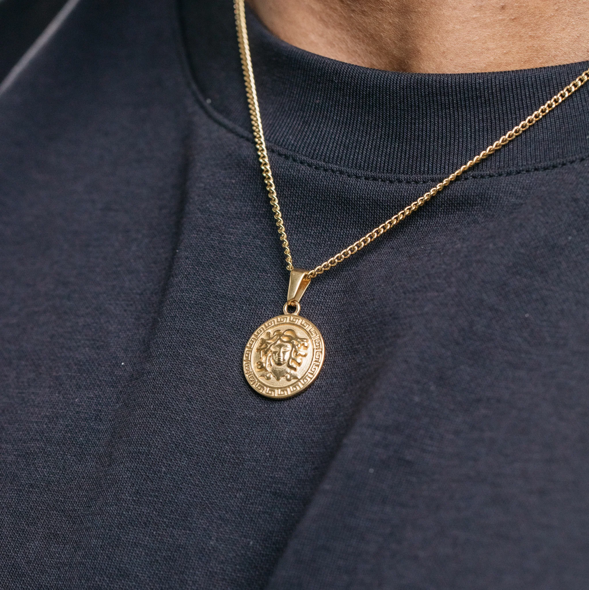 Medusa Pendant - Gold - Image 4
