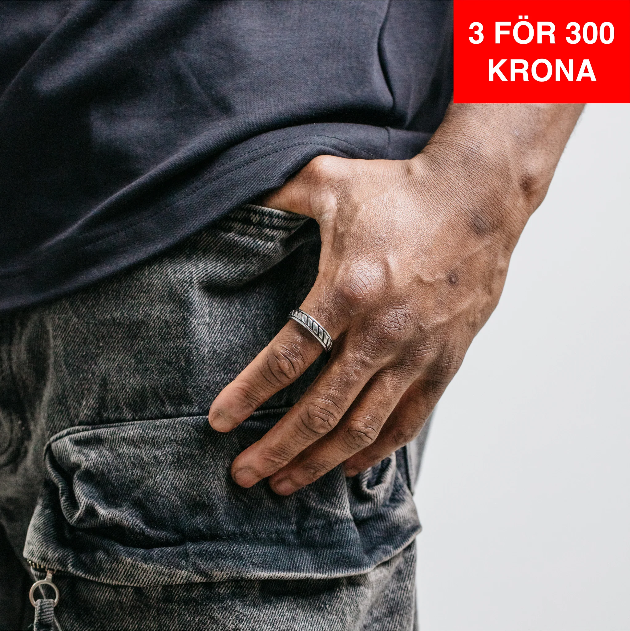 Rope Ring - Silver (S)